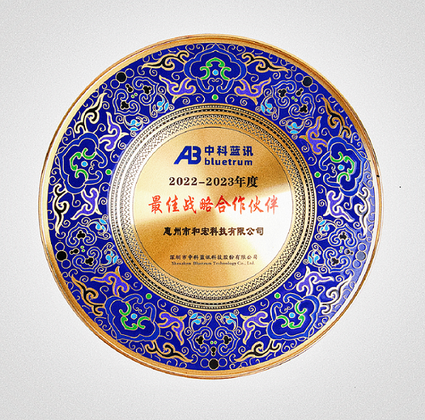 喜报 | AG网站荣膺中科蓝讯“最佳战略合作伙伴”